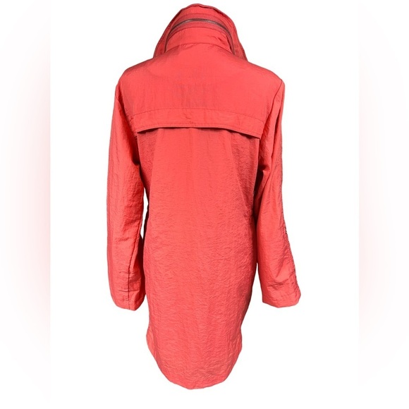 G.E.T Anorak Versatile Hi-Lo Hem Deep Pocket Lightweight Hidden Hood Jacket Med - Picture 3 of 14